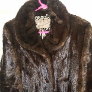 Genuine mink coat